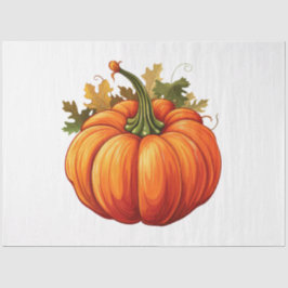 Eine Sammlung von Pumpkin-Entwürfen für den Herbst Seidenpapier