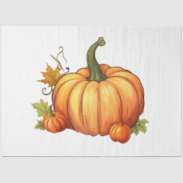 Eine Sammlung von Pumpkin-Entwürfen für den Herbst Seidenpapier
