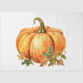 Eine Sammlung von Pumpkin-Entwürfen für den Herbst Seidenpapier