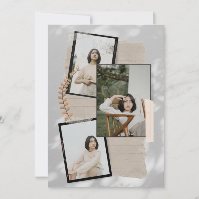 Eine Sammlung zeitloser Erinnerungen Einladung (Vorderseite)