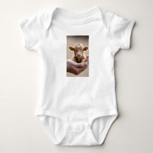 Eine sanfte Embrace: Die kleine Kuh des Vertrauens Baby Strampler