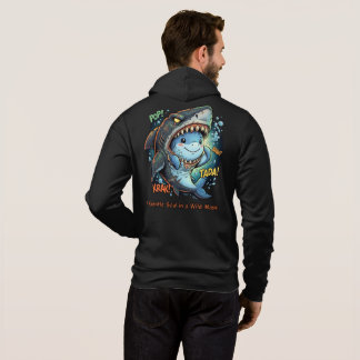 Eine sanfte Seele in einer wilden Maske Süßer Hai Hoodie