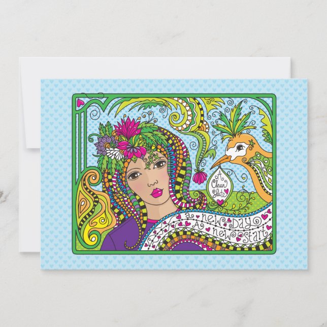 Eine saubere spät_flache Karte 7 Zoll x 5 Zoll (Vorderseite)