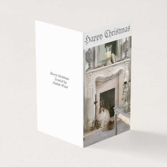 Eine Schachtel mit Weihnachtskarten für das Shabby (Vorderseite)