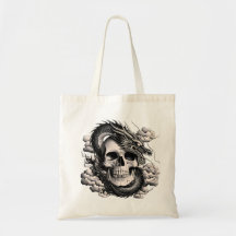 Eine SCHÄDEL UND EIN DRACHE Tote Bag