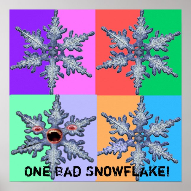 Eine schlechte Schneeflocke! Poster (Vorne)