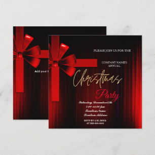Eine schlichte elegante Weihnachts-Party Einladung