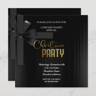 Eine schlichte elegante Weihnachts-Party Einladung