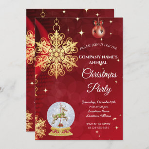 Eine schlichte, elegante Weihnachtsfeier Einladung