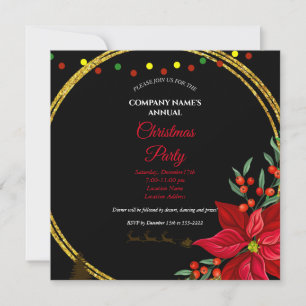 Eine schlichte, elegante Weihnachtszeit-Party Einl