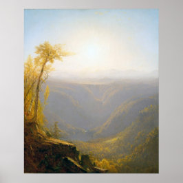 Eine Schlucht in den Bergen Poster