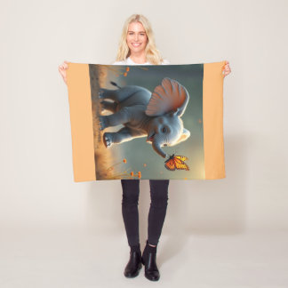 Eine Schmetterlingsjagd Fleecedecke