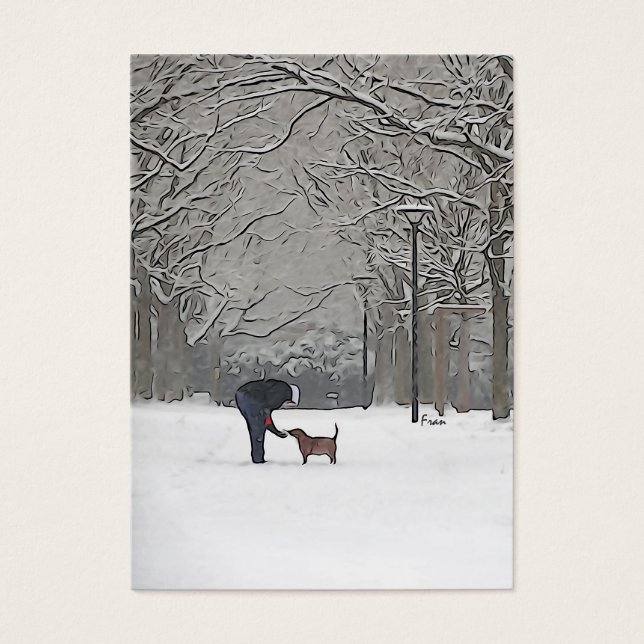 eine Schneedecke (Vorderseite)