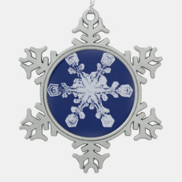 Eine Schneeflocke der Schneeflocke-10 Schneeflocken Zinn-Ornament