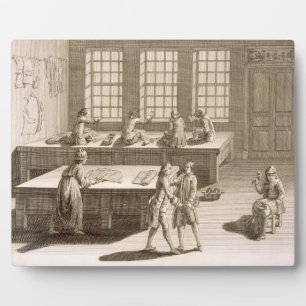 Eine Schneiderwerkstatt aus der "Encyclopedie des Fotoplatte