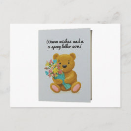 "Eine schnelle Erholung wünschen" Postkarte