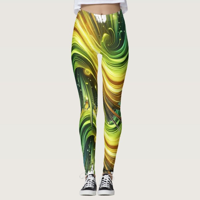 Eine Schockwelle, ein dynamisches und futuristisch Leggings (Vorderseite)