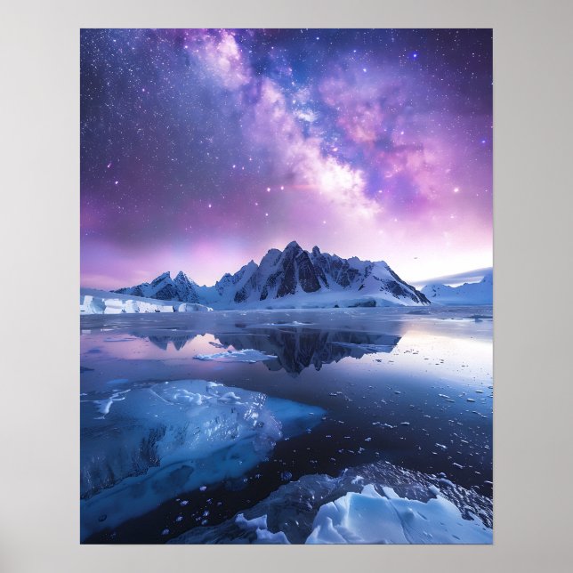 Eine schöne Aurora Borealis  Poster (Vorne)