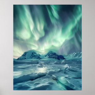 Eine schöne Aurora Borealis Poster