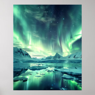 Eine schöne Aurora Borealis Poster