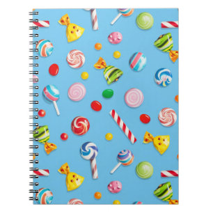 Eine schöne Auswahl an Süßigkeiten Notizblock