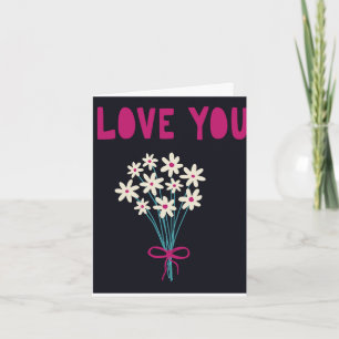 Eine schöne Blumeneinladung zum Valentinstag Feiertagskarte