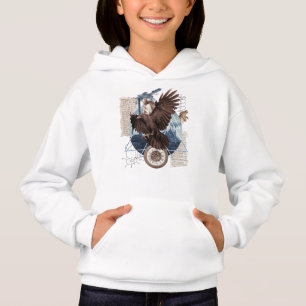 Eine schöne Collage mit Adler       Hoodie