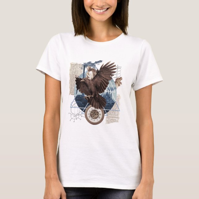 Eine schöne Collage mit Adler    T-Shirt (Vorderseite)