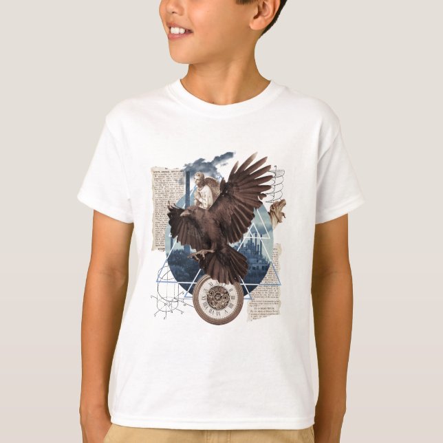 Eine schöne Collage mit Adler        T-Shirt (Vorderseite)