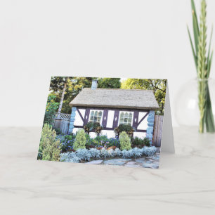 Eine schöne englische Hütte - Blank Card Dankeskarte