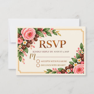 Eine schöne, ewige Romanze brauen RSVP Karte