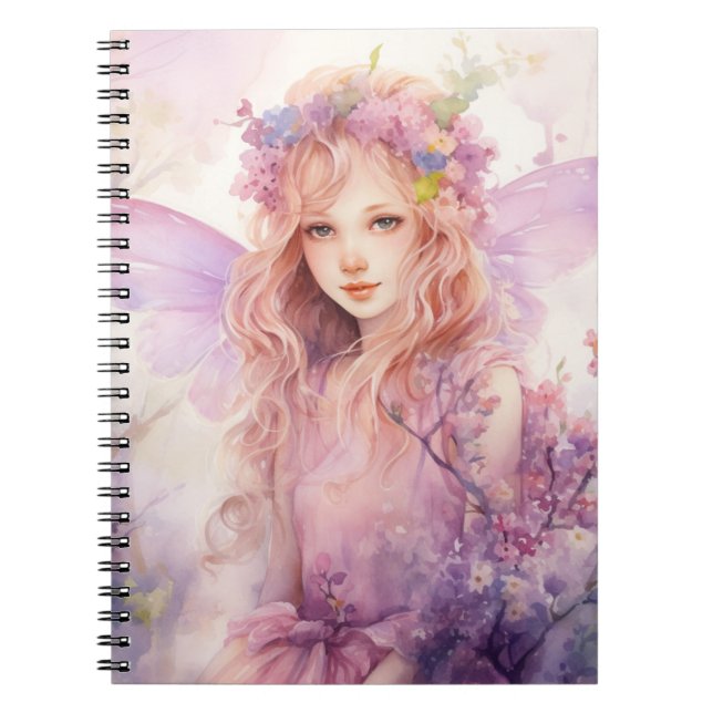 Eine schöne Frühlingsfee Notizblock (Vorderseite)