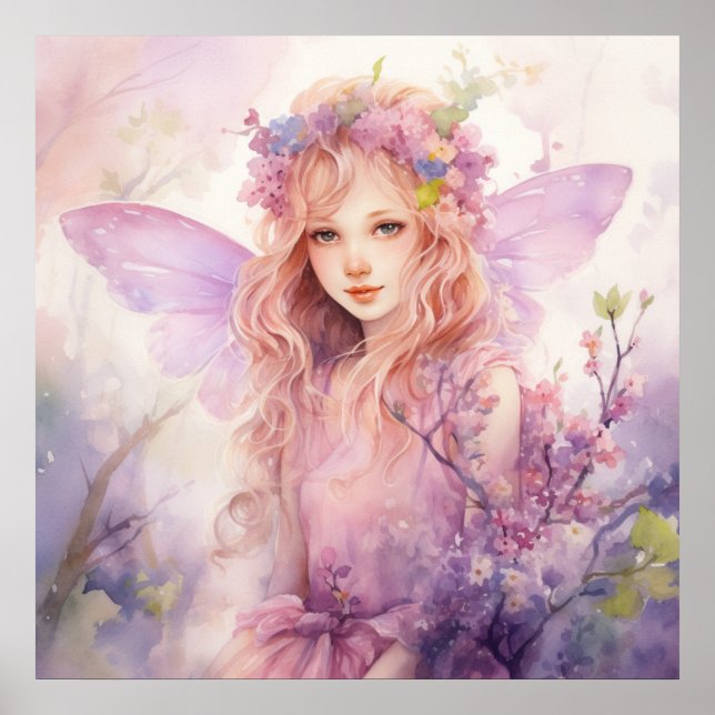 Eine schöne Frühlingsfee Poster (Vorne)