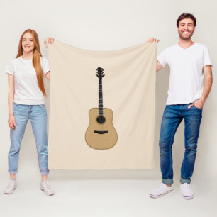 Eine schöne Gitarre Fleecedecke
