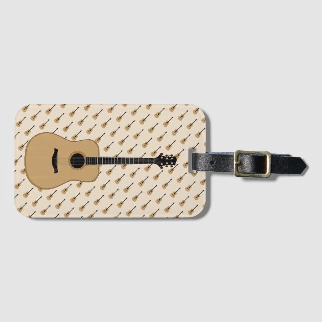 Eine schöne Gitarre Gepäckanhänger (Vorderseite (Horizontal))