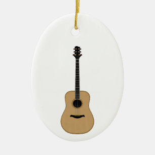 Eine schöne Gitarre Keramik Ornament