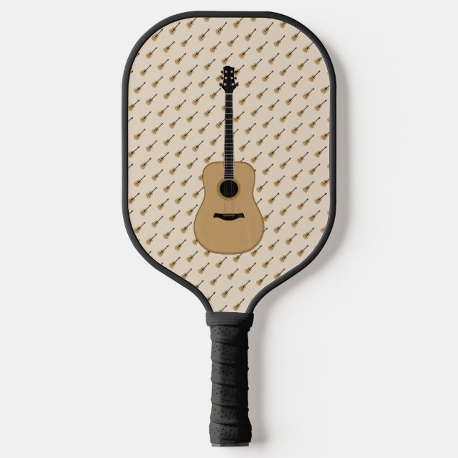 Eine schöne Gitarre Pickleball Schläger (Vorderseite)