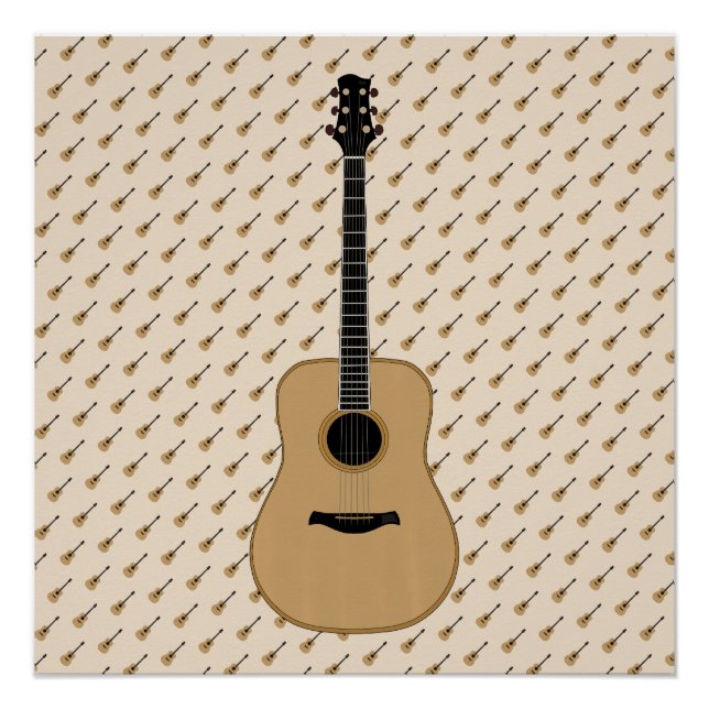 Eine schöne Gitarre Poster (Vorderseite)