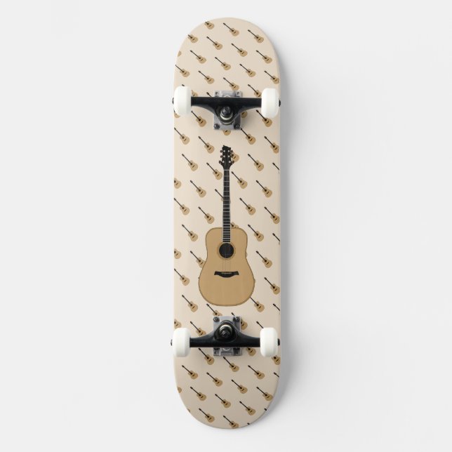 Eine schöne Gitarre Skateboard (Vorderseite)