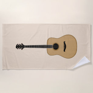 Eine schöne Gitarre Strandtuch