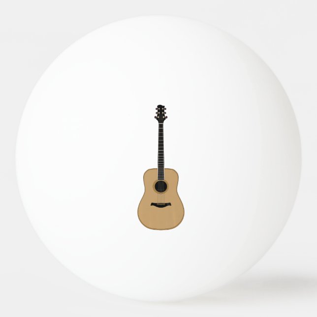 Eine schöne Gitarre Tischtennisball (Vorderseite)