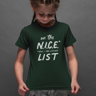 Eine schöne Liste niedlicher Weihnachtskinder T-Shirt