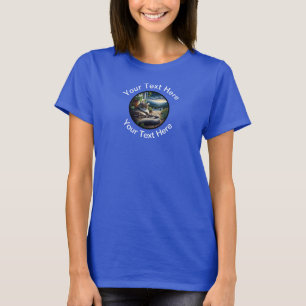 Eine schöne Maincoon-Katze mit benutzerdefiniertem T-Shirt