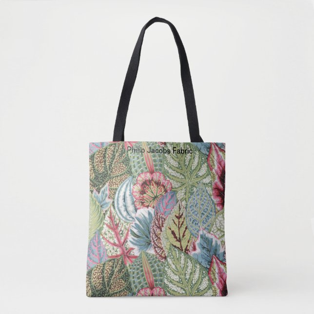 Eine schöne Philip Jacobs Fabric Coleus Tote Tasch (Vorderseite)