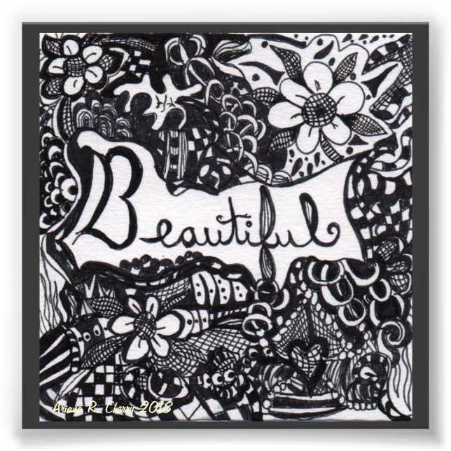 Eine schöne Printwerbung Fotodruck (Vorne)