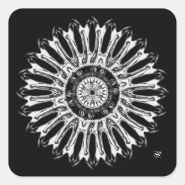 Eine schöne runde Sache v1a Quadratischer Aufkleber