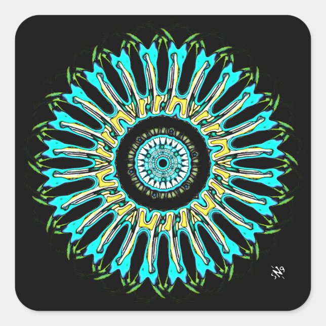 Eine schöne runde Sache vC3 Quadratischer Aufkleber (Vorderseite)