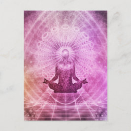 Eine schöne spirituelle Erwachung der Postkarte