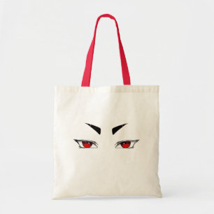 Eine schöne Tasche mit scharlachroten Augen