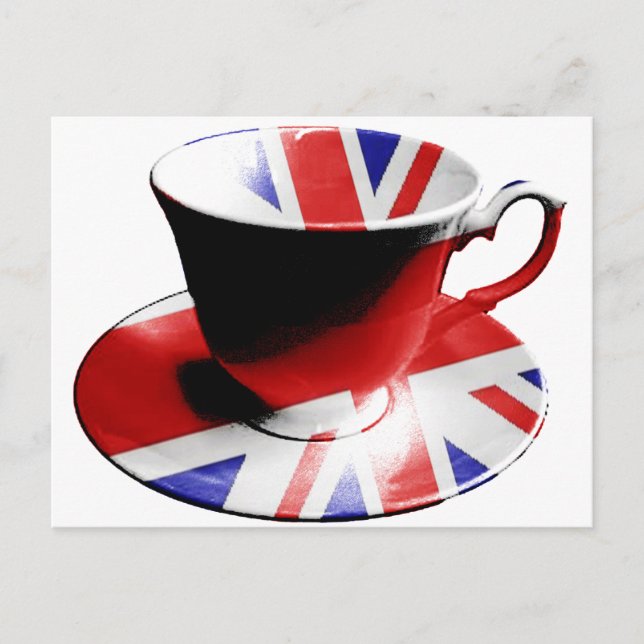 Eine schöne Tasse englischen Tees Postkarte (Vorderseite)